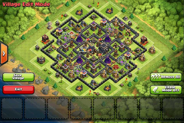 Base Clash of Clans Town Hall 9