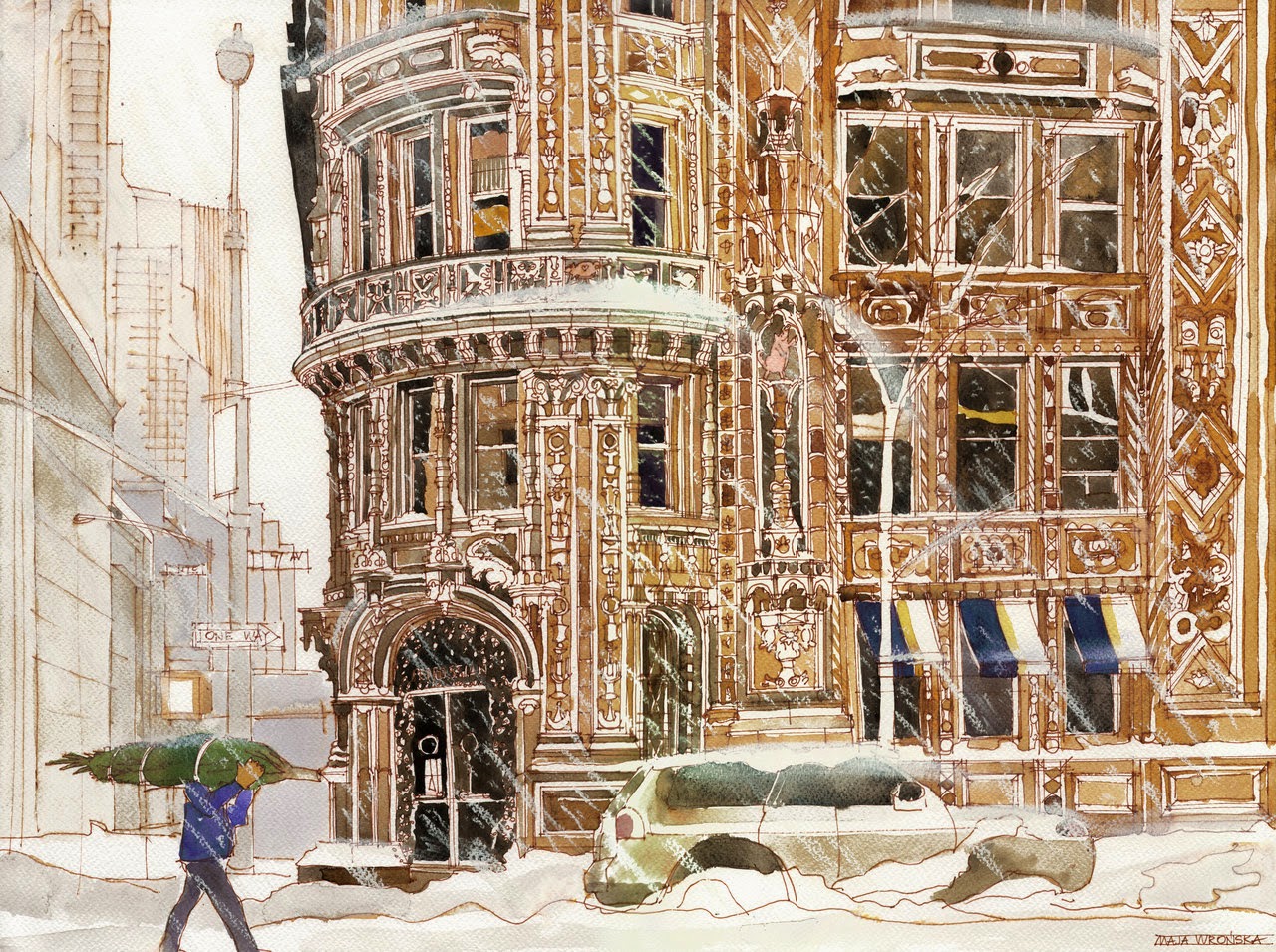 30-Winter-in-NYC-Maja-Wronska-Travels-Architecture-Paintings-www-designstack-co