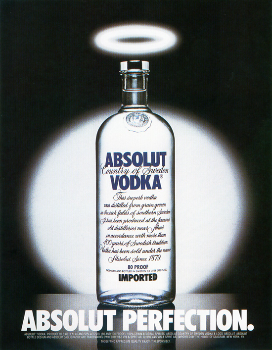 First Versions Absolut Vodka