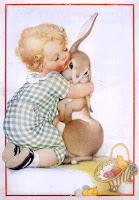 boy kissing bunny