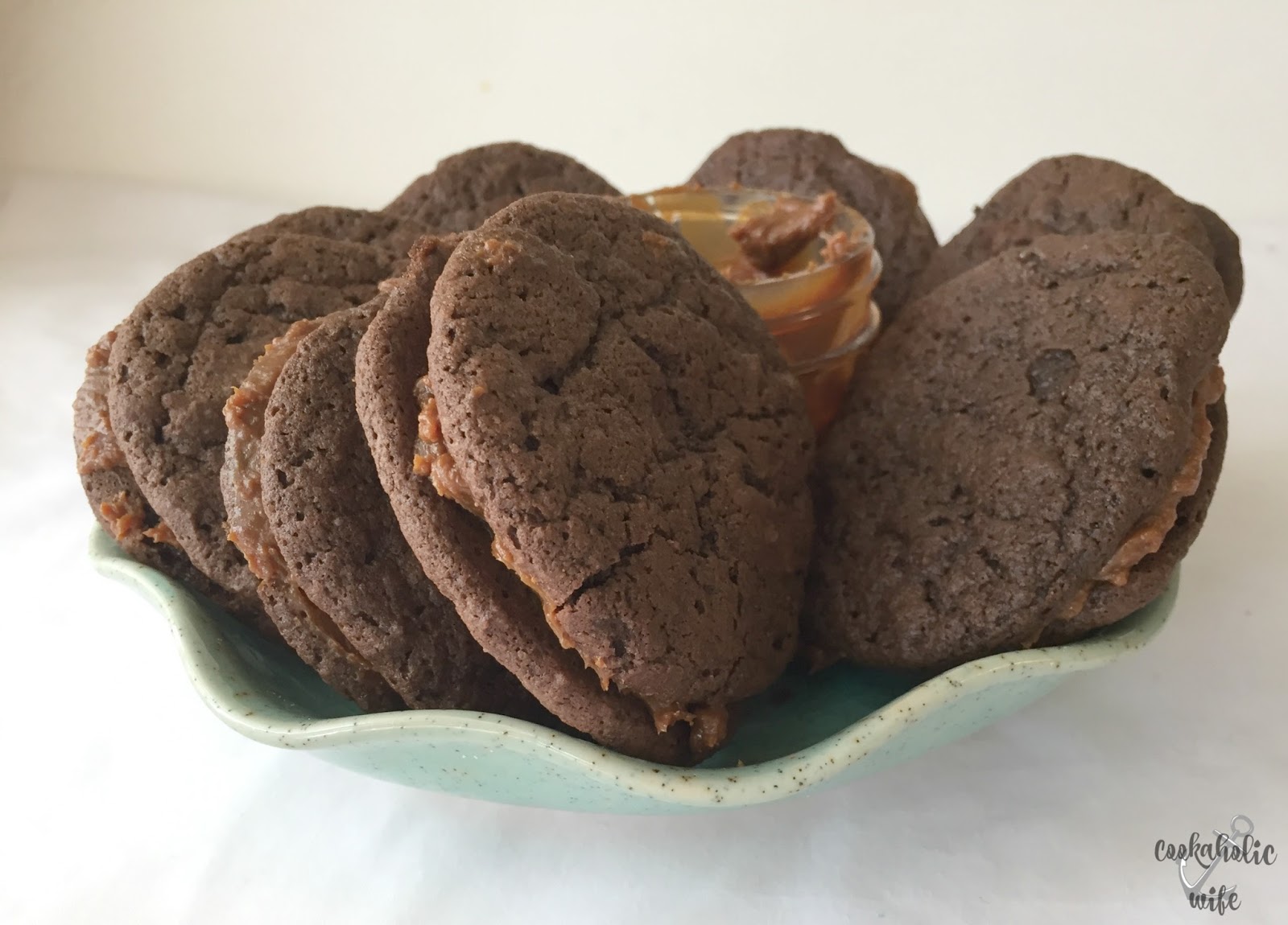Cookaholic Wife Choctoberfest Chocolate Dulce de Leche Sandwich Cookies