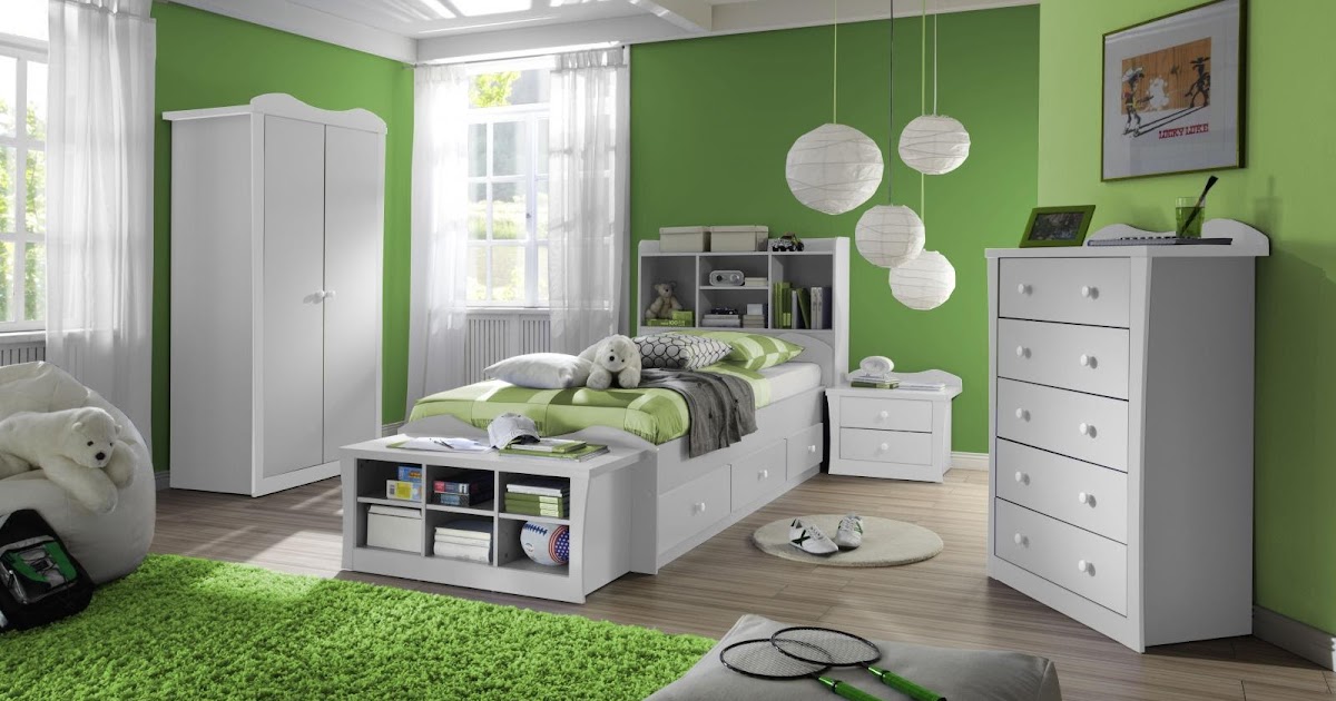 Dormitorio para niños color verde - Dormitorios colores y estilos