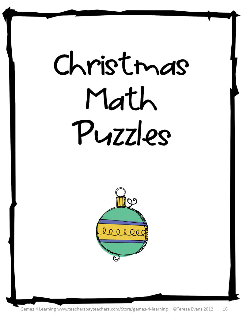 Fun Games 4 Learning: Christmas Math Games