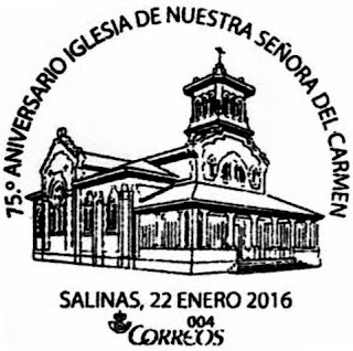 Matasellos iglesia de Salinas