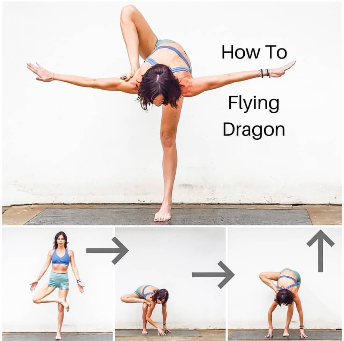 Flying Dragon Pose or Innovasana