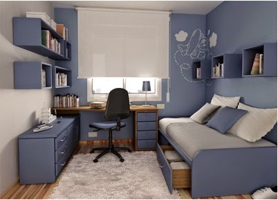 habitaciones en tonos azules, paredes azules, tonos azules en la habitación, pintar la habitación de azul, ideas para pintar mi habitación de color azul