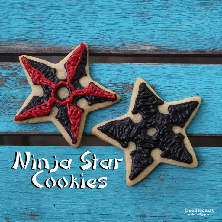 http://www.doodlecraftblog.com/2015/06/ninja-star-sugar-cookies.html