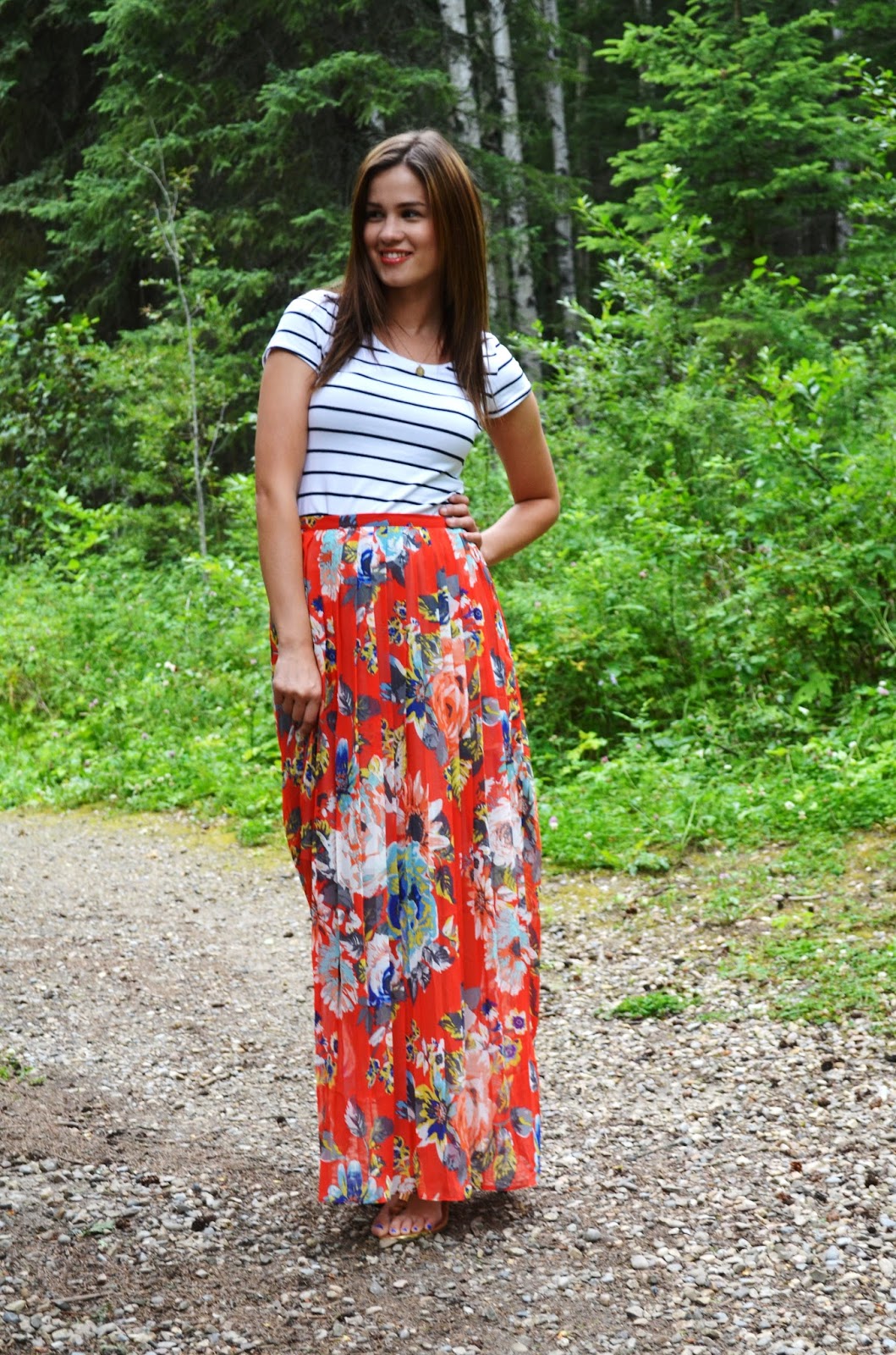garden maxi skirt / melanie liliana