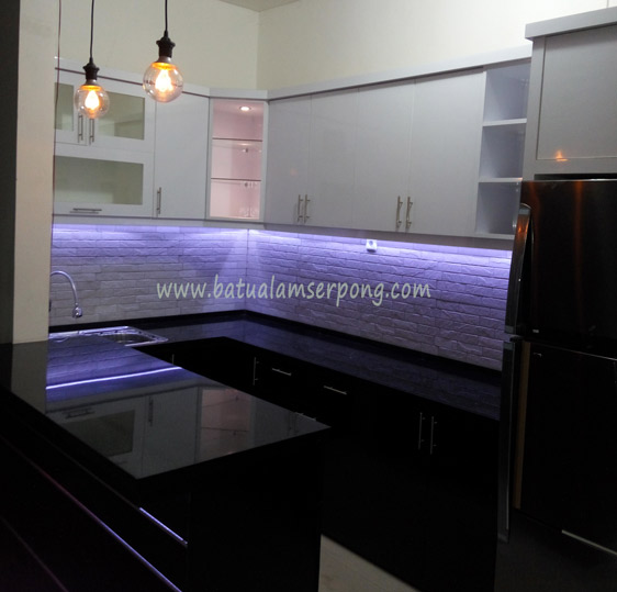 TOP TABLE KITCHEN SET DENGAN MARMER GRANIT HARGA KITCHEN SET JUAL