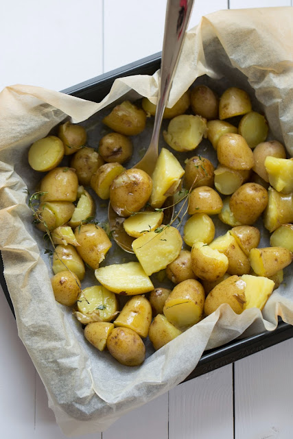 patatas nuevas al horno