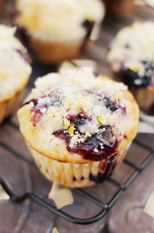 Double Blueberry Muffins with CitrusSugar The Kitchen is My Playground