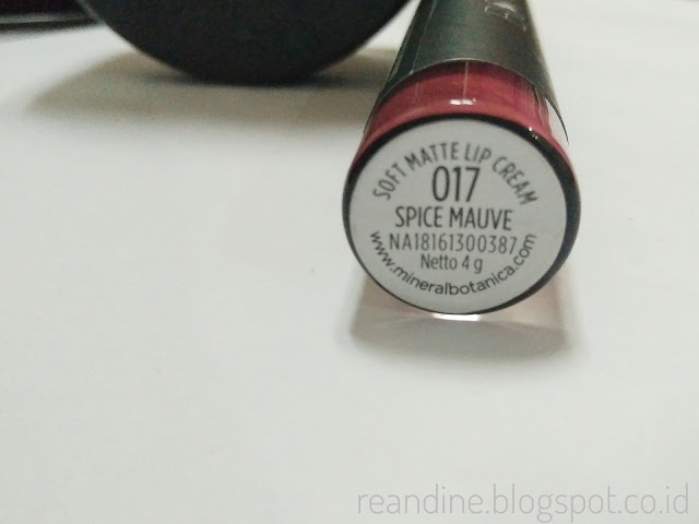 Soft Matte Lip Cream Mineral Botanica 17 Spice Mauve