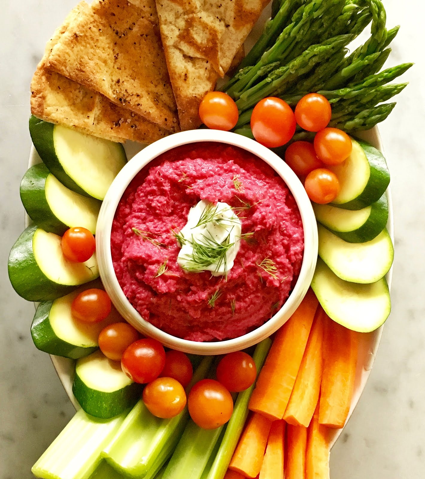 Three Little Figs Roasted Beetroot and Garlic Hummus