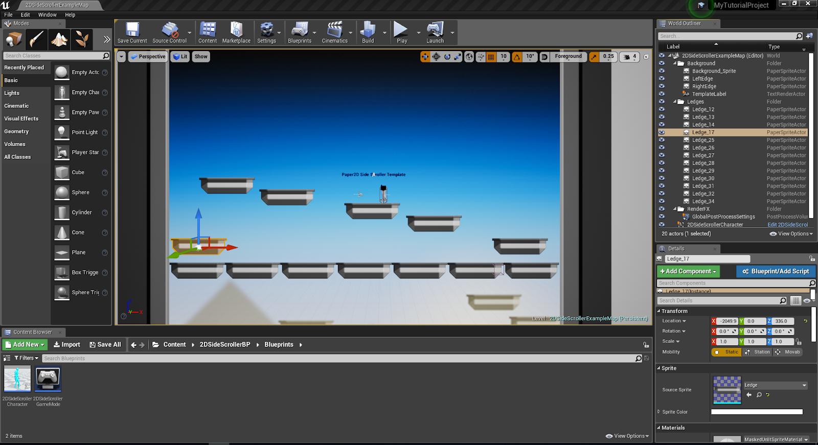 My First 2D Game in UE4: Getting started | OnlineDesignTeacher