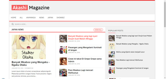 Akashi Magazine Responsive Blogger Templates Akashi Magazine Responsive Blogger Templates