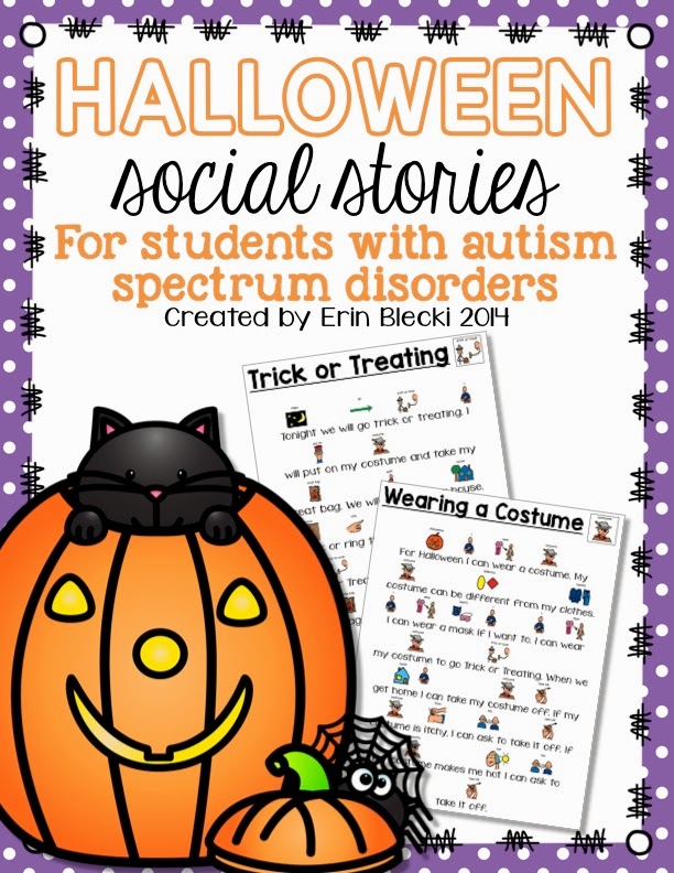 http://www.teacherspayteachers.com/Product/Halloween-Social-Stories-1526136