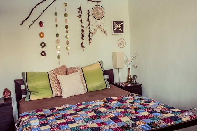 Patchwork decke green bird diy mode, deko und interior