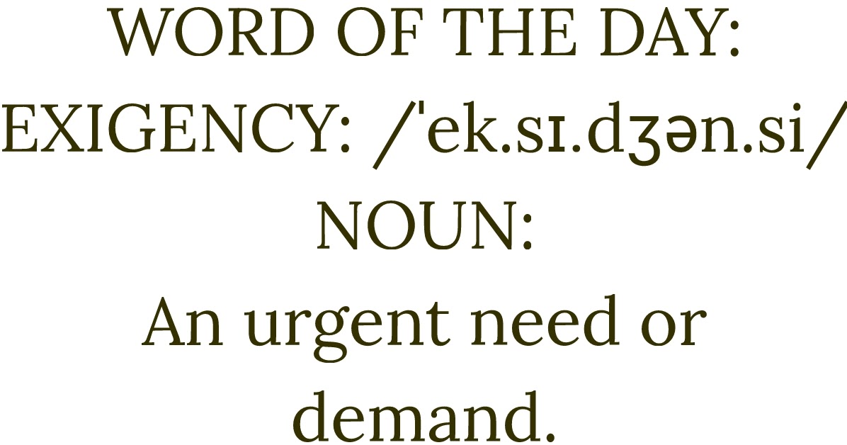 What is exigency image