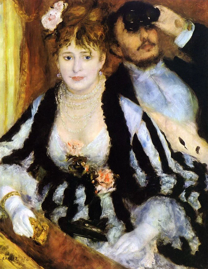 Pierre-Auguste Renoir 1841-1919 | La Loge, 1874