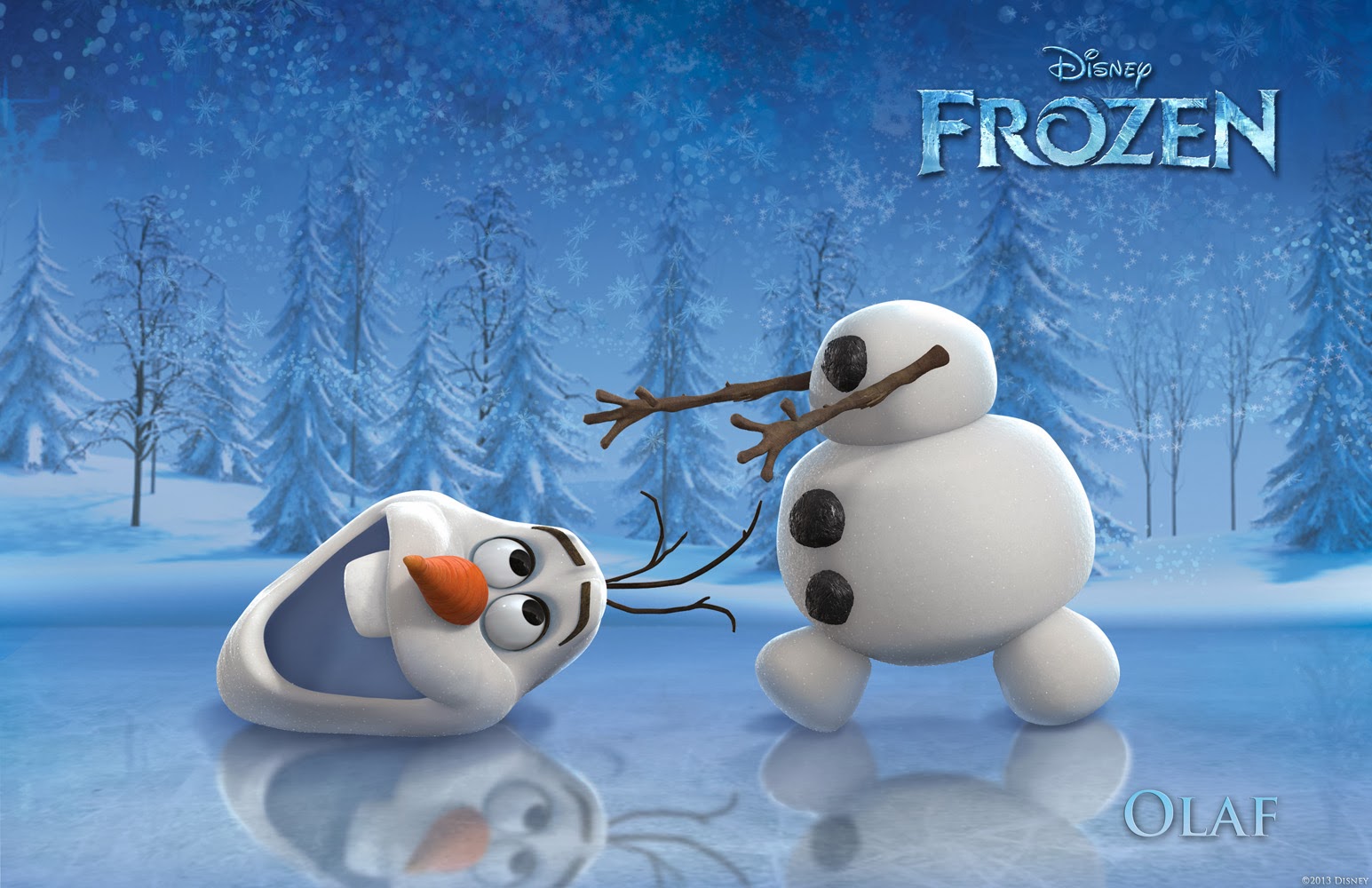 Movie Buff's Reviews OLAF, THE ADORABLE SNOWMAN IN “FROZEN”