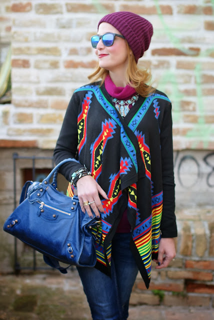 Colorful aztec street style | Fashion and Cookies - fashion and beauty blog