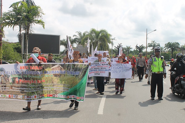 Aksi Damai Solidaritas Peladang Tradisional Kalimantan Tengah (2019/12/10)