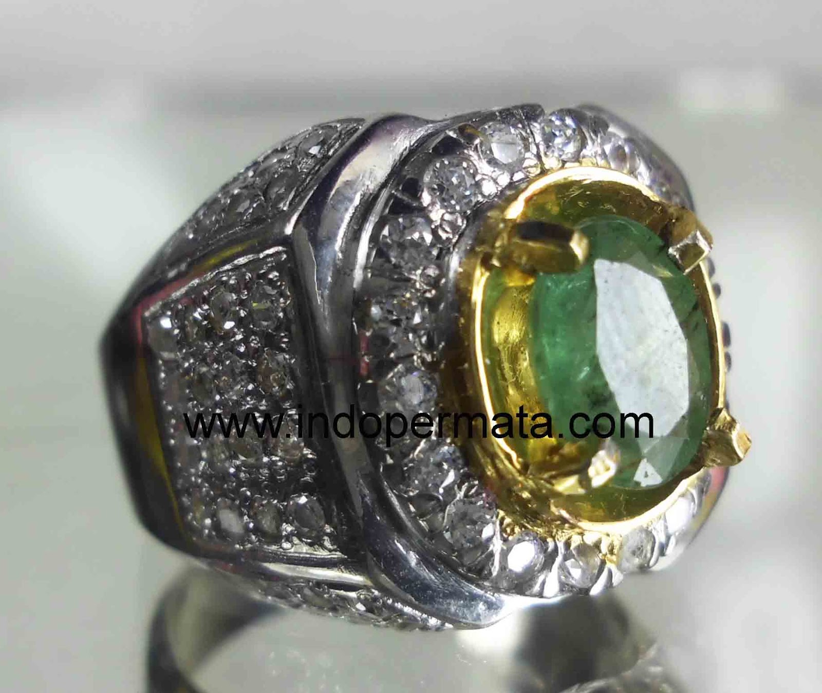 Batu Permata Natural Emerald Beryl-096 | Toko Batu Permata | Batu