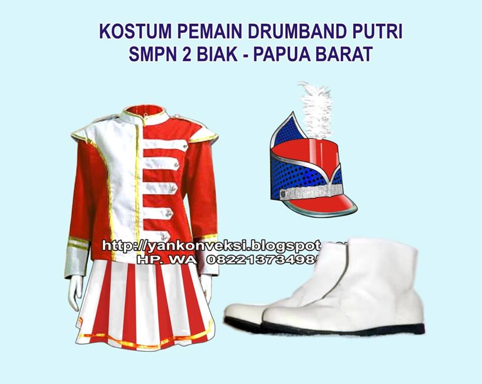 PAKAIAN  PEMAIN DRUMBAND PUTRI