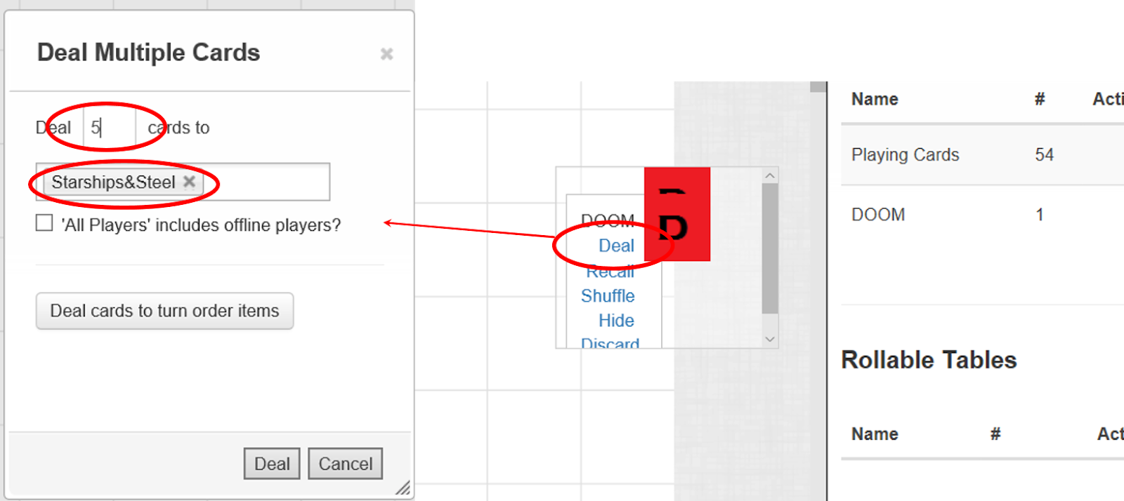 Conan 2d20 on Roll20. Using Decks for Doom, Fortune and Momentum