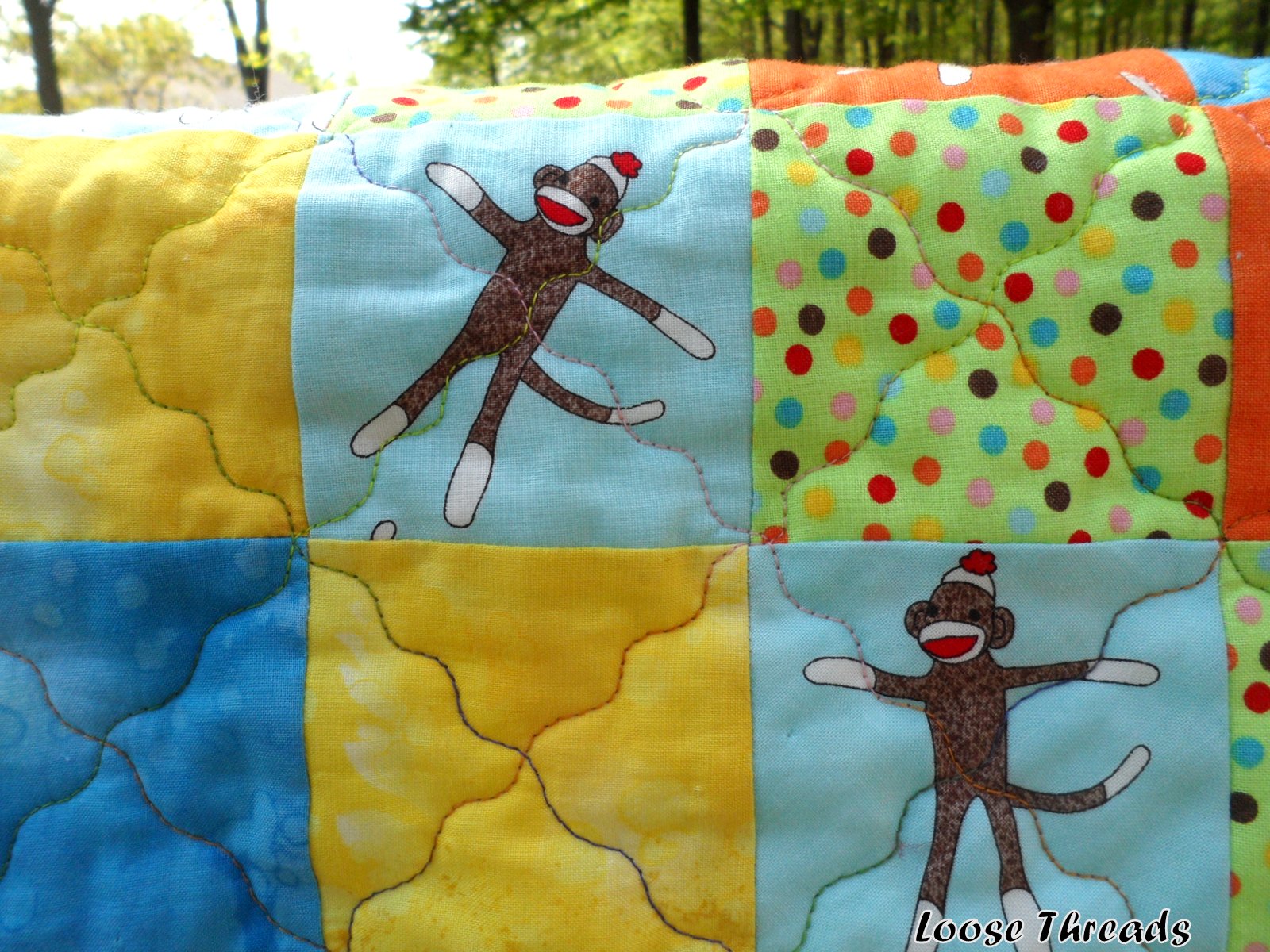 Loose Threads Funky Monkey Baby Quilt