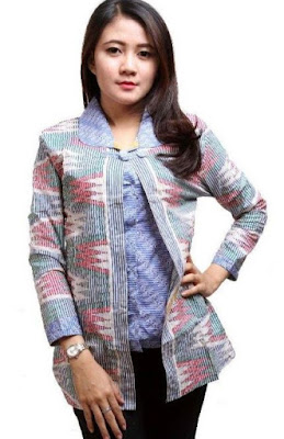 Model Baju Batik Atasan Kerja Wanita elegan Model Baju Batik Atasan Kerja Wanita elegan