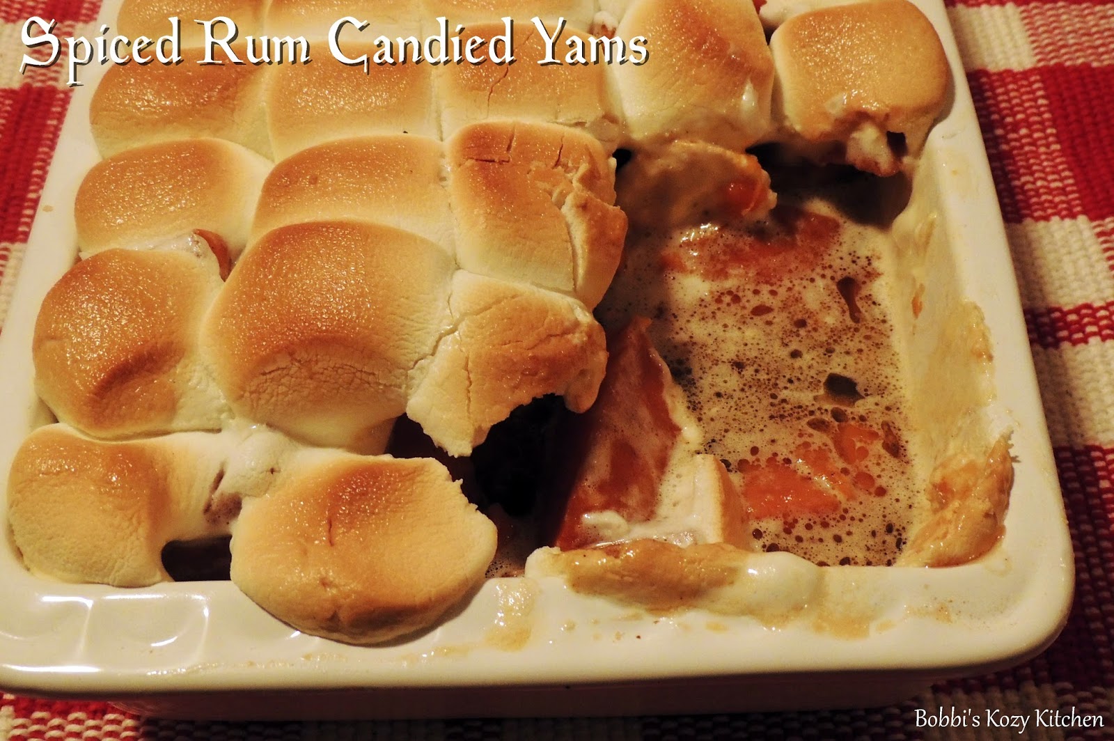 Spiced Rum Candied Yams Bobbi's Kozy Kitchen