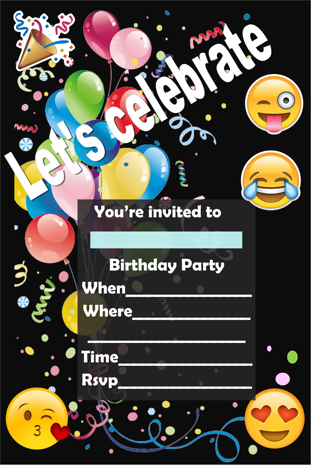 Invitaciones De Emoji