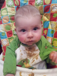weaning, highchair, 5 month old baby