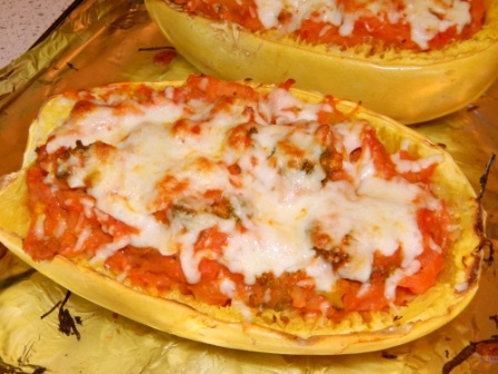 Kate's Cure for the Common Cuisine: Twice Baked Spaghetti Squash