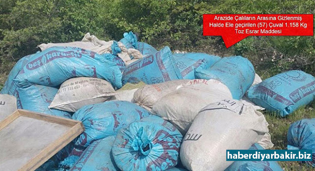 Diyarbakır Lice ve Eğil'de yüklü miktarda esrar ele geçirildi DİYARBAKIR-Diyarbakır Valiliği tarafından yapılan açıklamada, 17 Mayıs itibariyle Lice ve Eğil ilçelerine yönelik uyuşturucu operasyonları gerçekleştirildiği belirtildi.