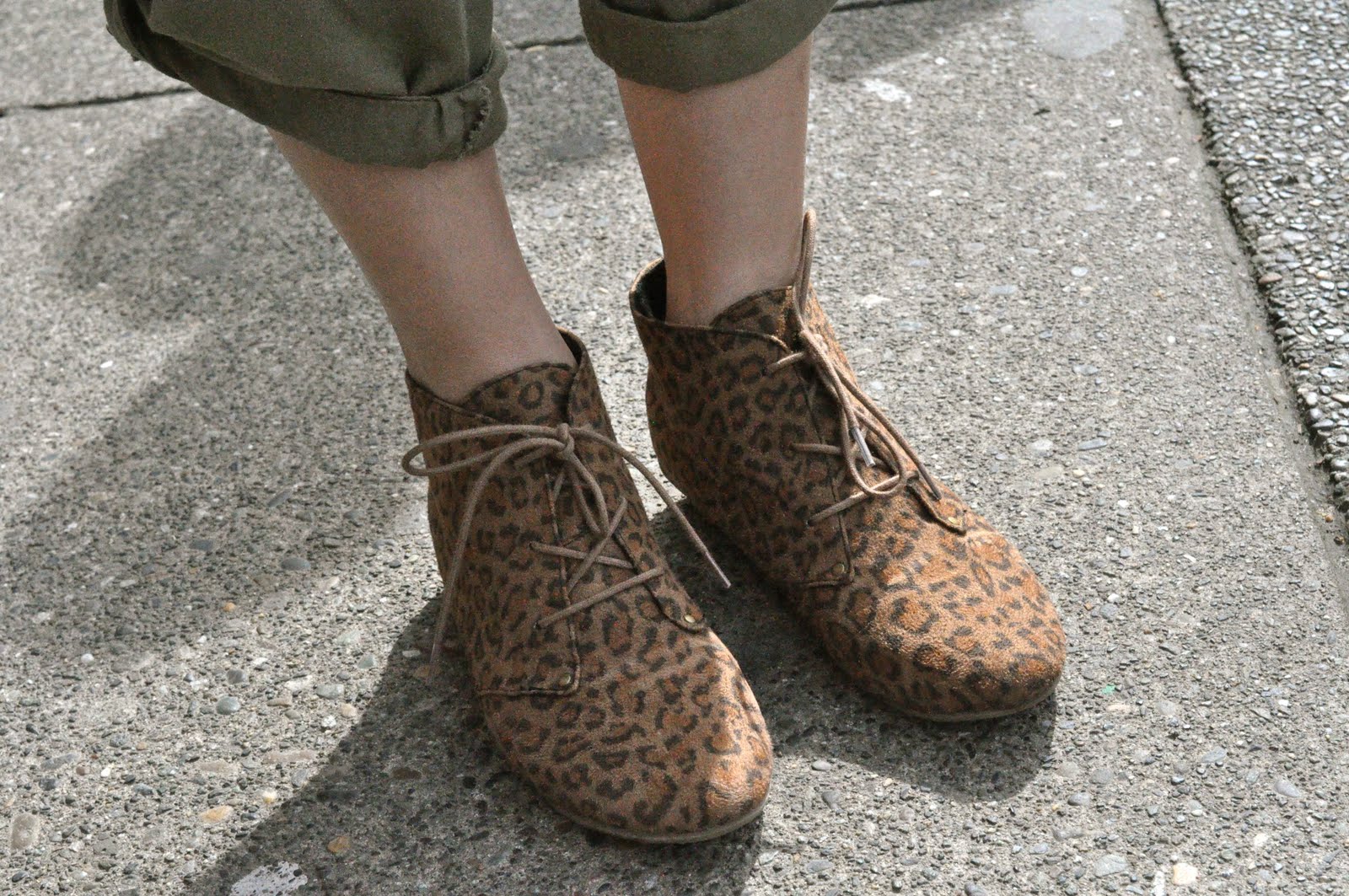 beast leopard booties