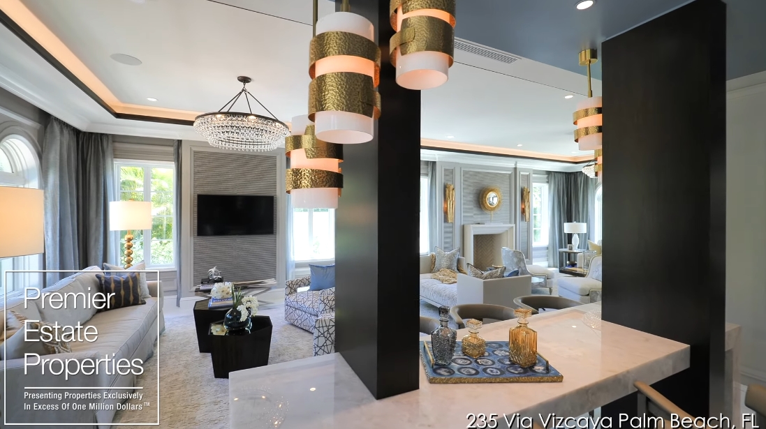 58 Interior Design Photos vs. 235 Via Vizcaya, Palm Beach, FL Luxury Home Tour