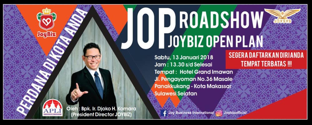 Presentasi Perdana Joybiz di Kota Makassar Presentasi Perdana Joybiz di Kota Makassar