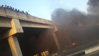 8 Photos: Petroleum tanker explode at Mile 2, Lagos