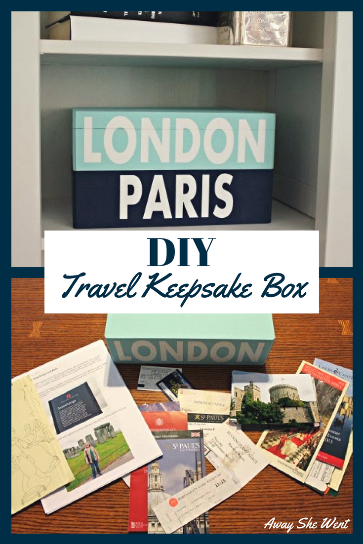 Travel Keepsake Boxes Away She Went