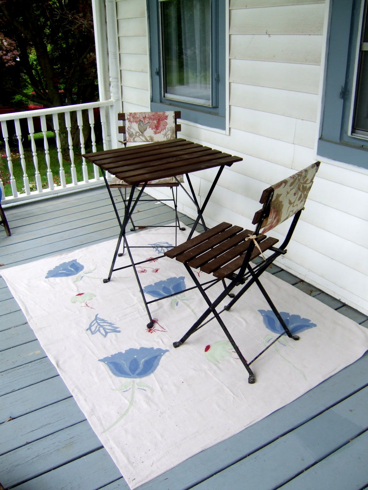 DIY Rug from a drop cloth · Little Victorian