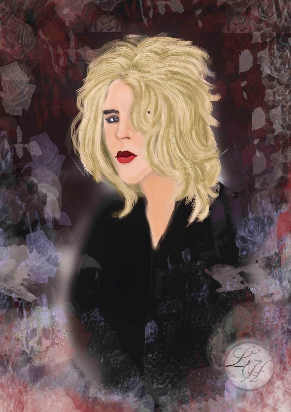 Pintura de fanart-Digital gatinha mais rÃ¡pida