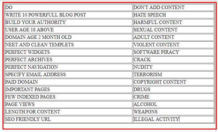 Adsense Approval Tips Adsense Approval Tips