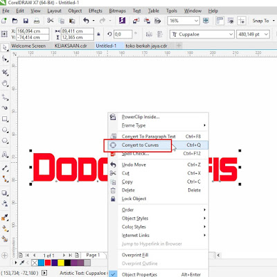 Cara memisahkan gambar di corel