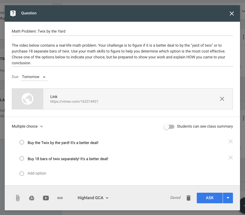 The Electric Educator Google Classroom Polls for Math Teachers