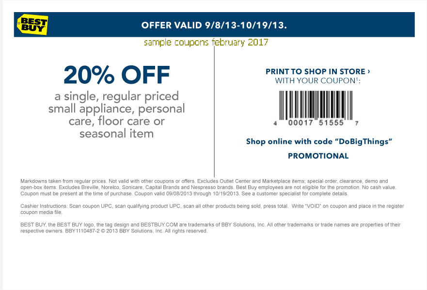Best buy printable coupons feb 2018