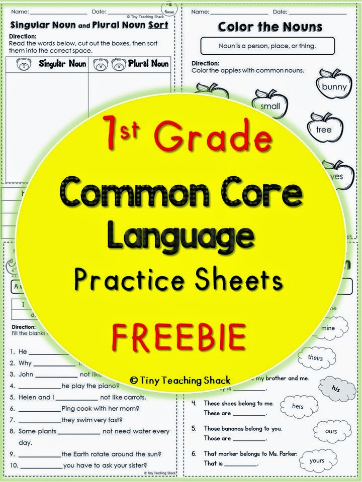 Tiny Teaching Shack: First Grade Common Core Language Arts