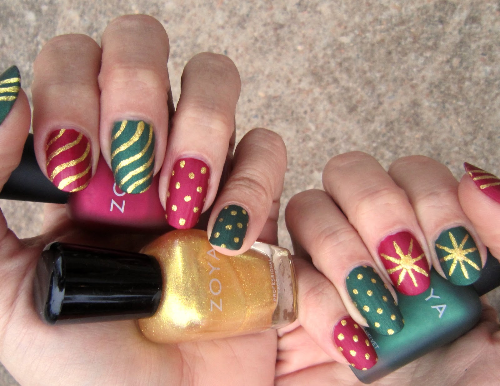 Matte Christmas Nails With Zoya!