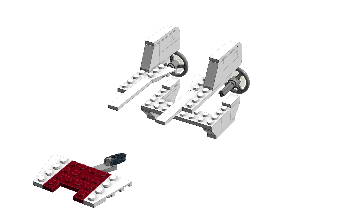 LEGO and LDD: LEGO 75003 A-wing Starfighter (TM) Pictorial Review